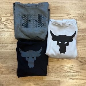 Under Armour Hoodies lot of (3) size Large